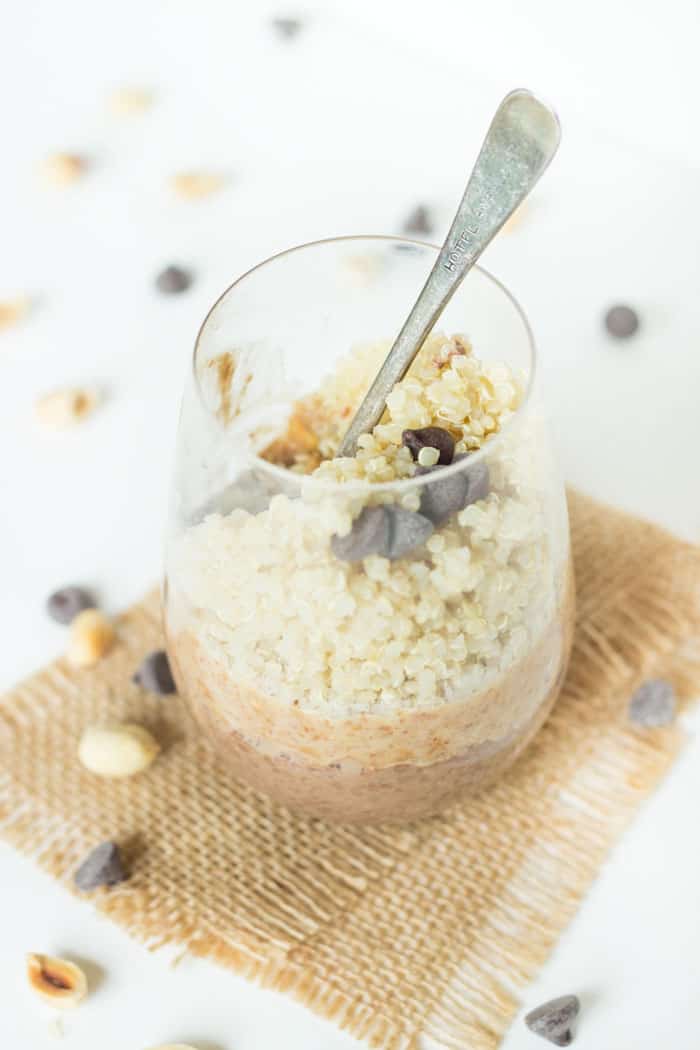 Chocolate Peanut Butter Quinoa Breakfast Parfait Simply Quinoa