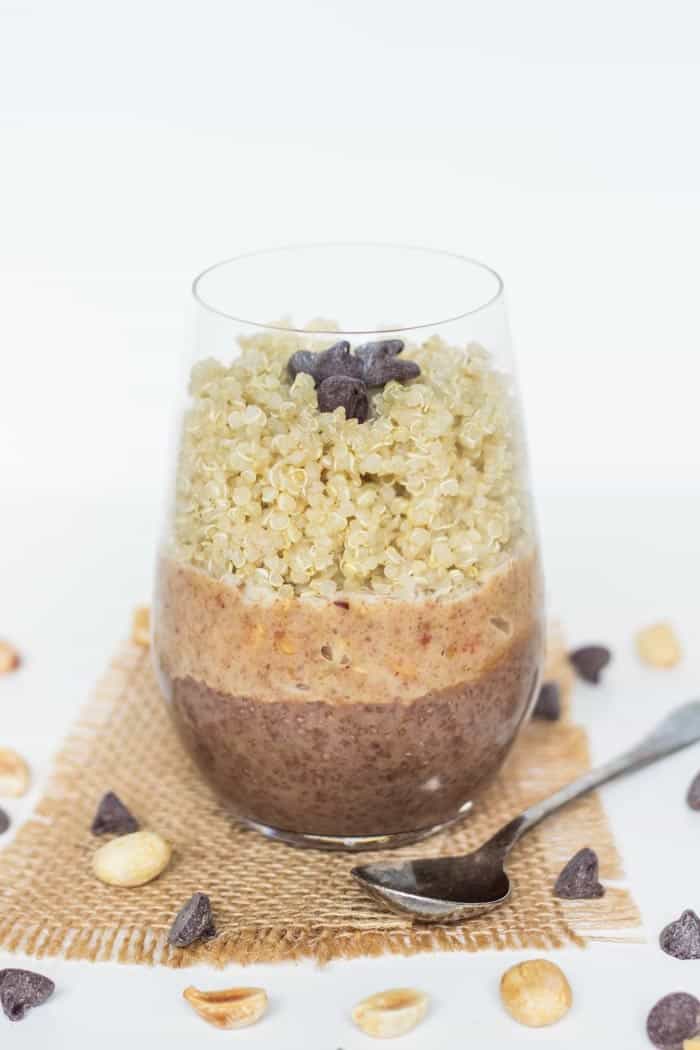 Chocolate Peanut Butter Quinoa Breakfast Parfait Simply Quinoa