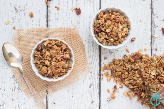 Healthy Pumpkin Quinoa Granola (gluten-free + vegan)