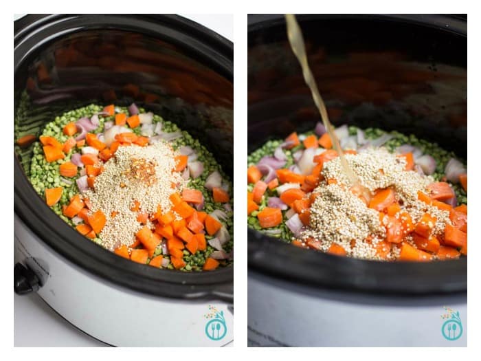 Slow Cooker Vegetarian Split Pea Soup Simply Quinoa