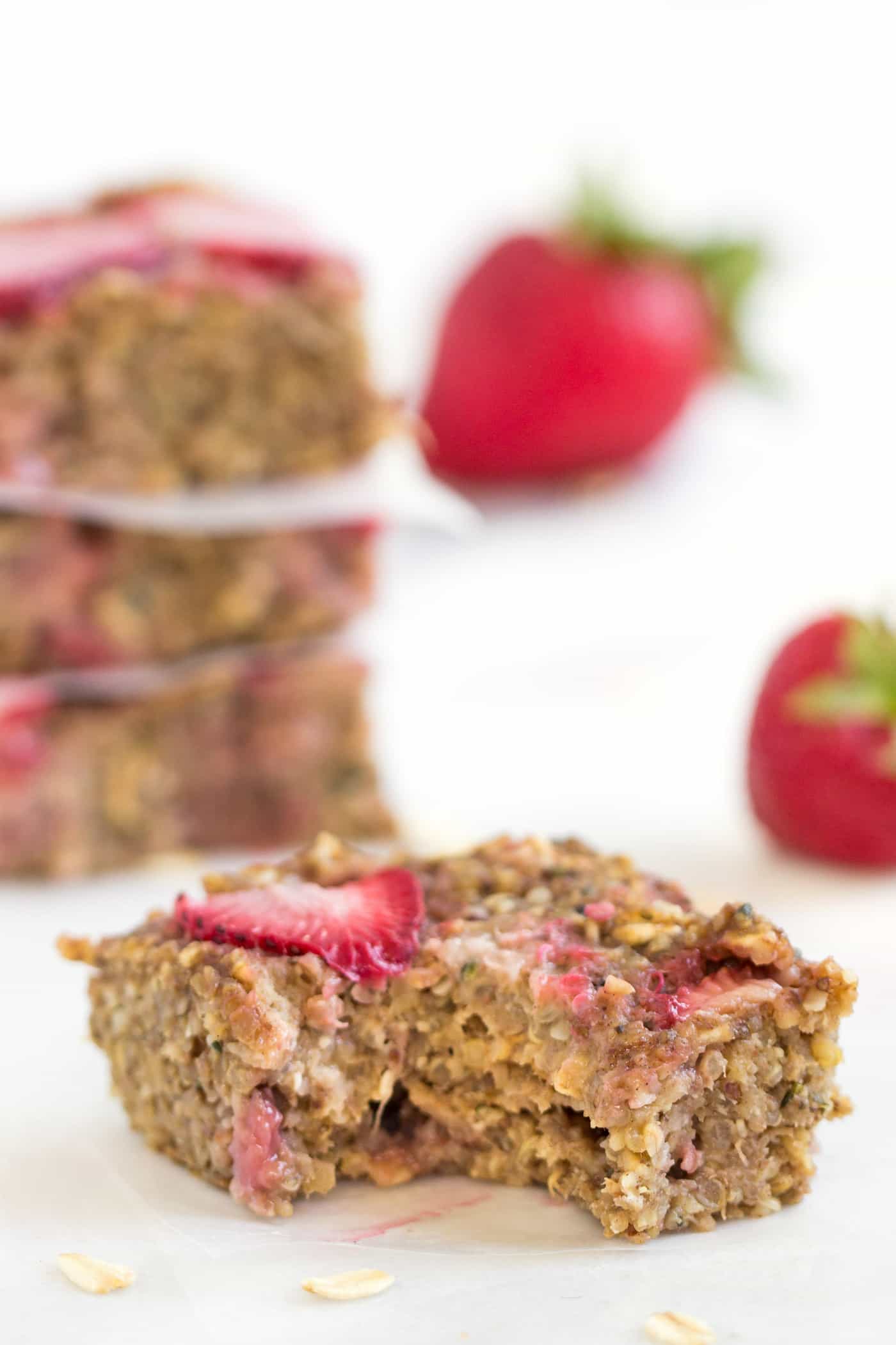 Strawberry Quinoa Breakfast Bars Simply Quinoa