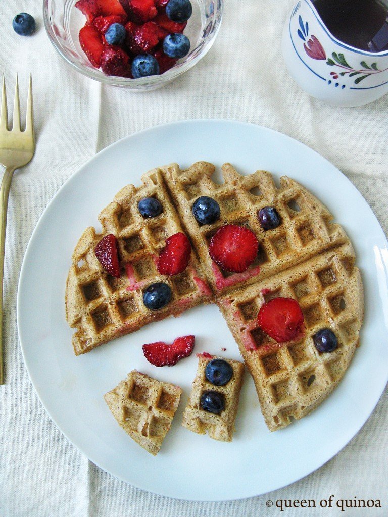 Banana Quinoa Waffles Simply Quinoa