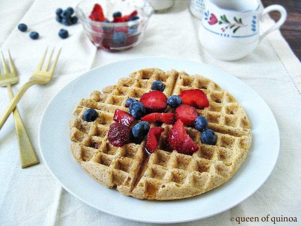 Banana Quinoa Waffles Simply Quinoa