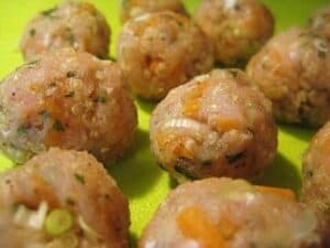 how to make Asian turkey meatballs