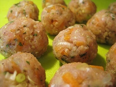 how to make Asian turkey meatballs