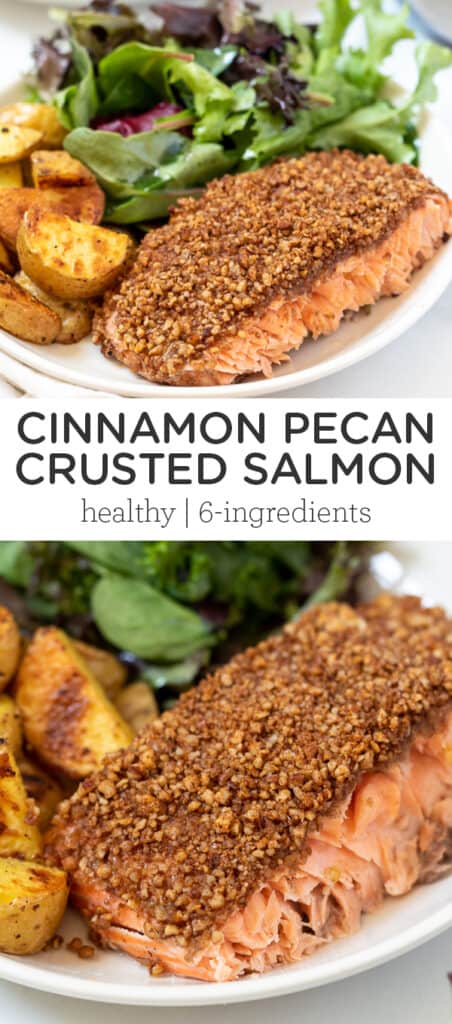 Cinnamon Pecan Crusted Salmon