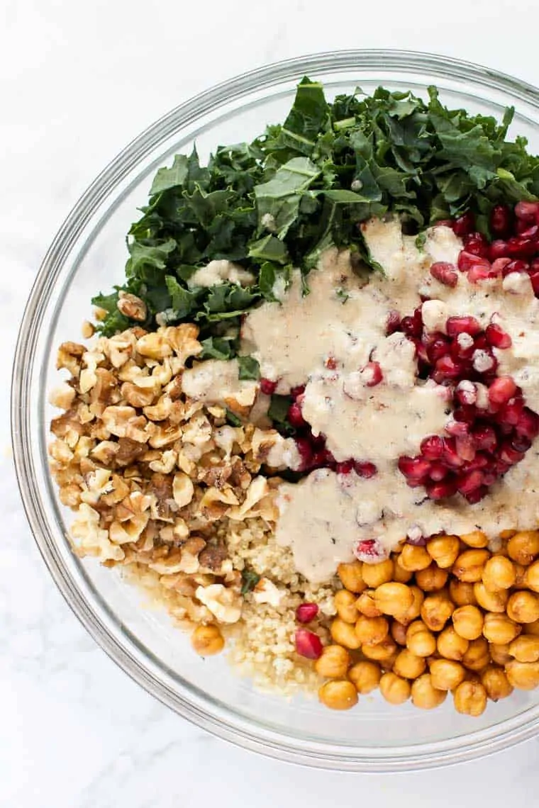 Quinoa Salad with Tahini Dressing