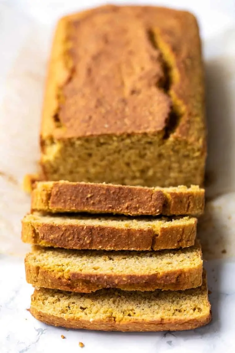 Gluten-Free Pumpkin Cornbread Loaf