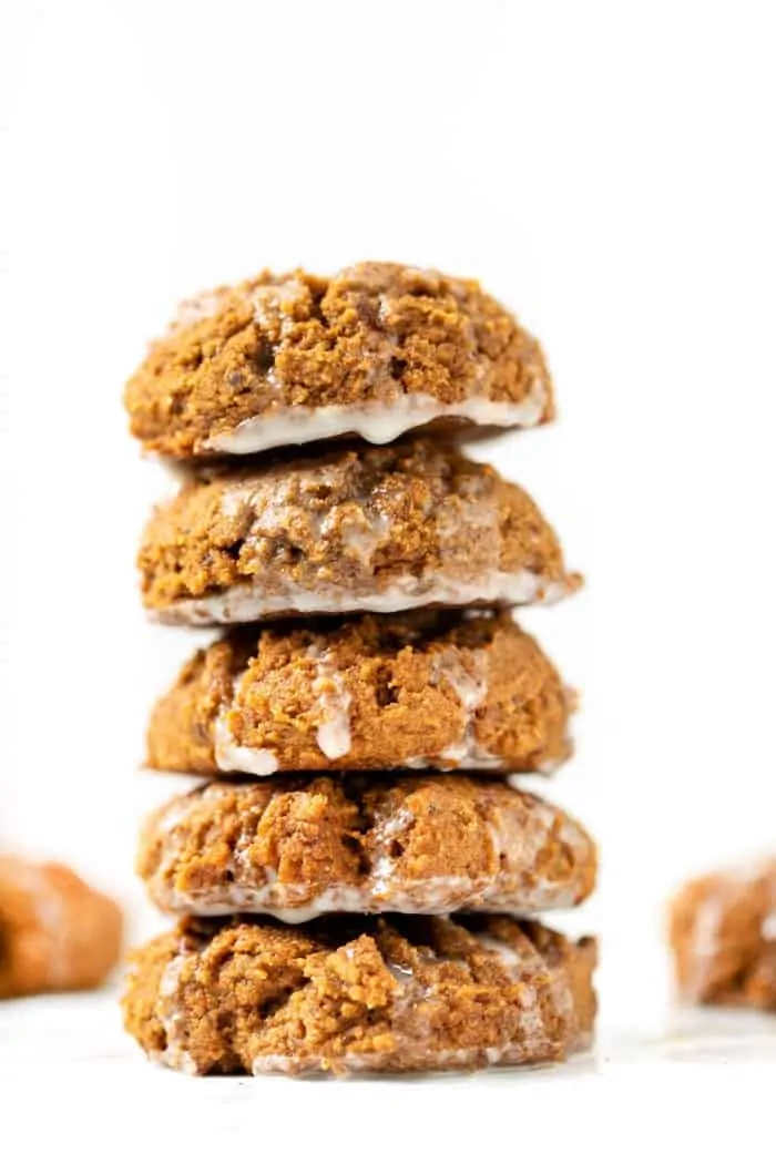 Soft Pumpkin Cookies with Coconut Butter Icing