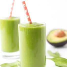 Alyssa's Favorite Green Smoothie with greens, avocado and SO much goodness!
