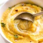 creamy curry cauliflower acorn squash soup