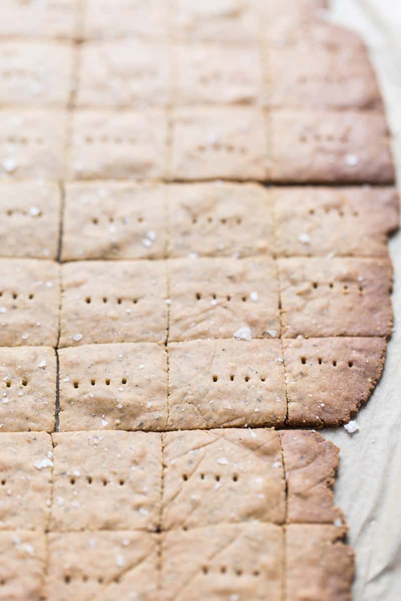 These QUINOA crackers are gluten-free, easy to make and super high in PROTEIN!