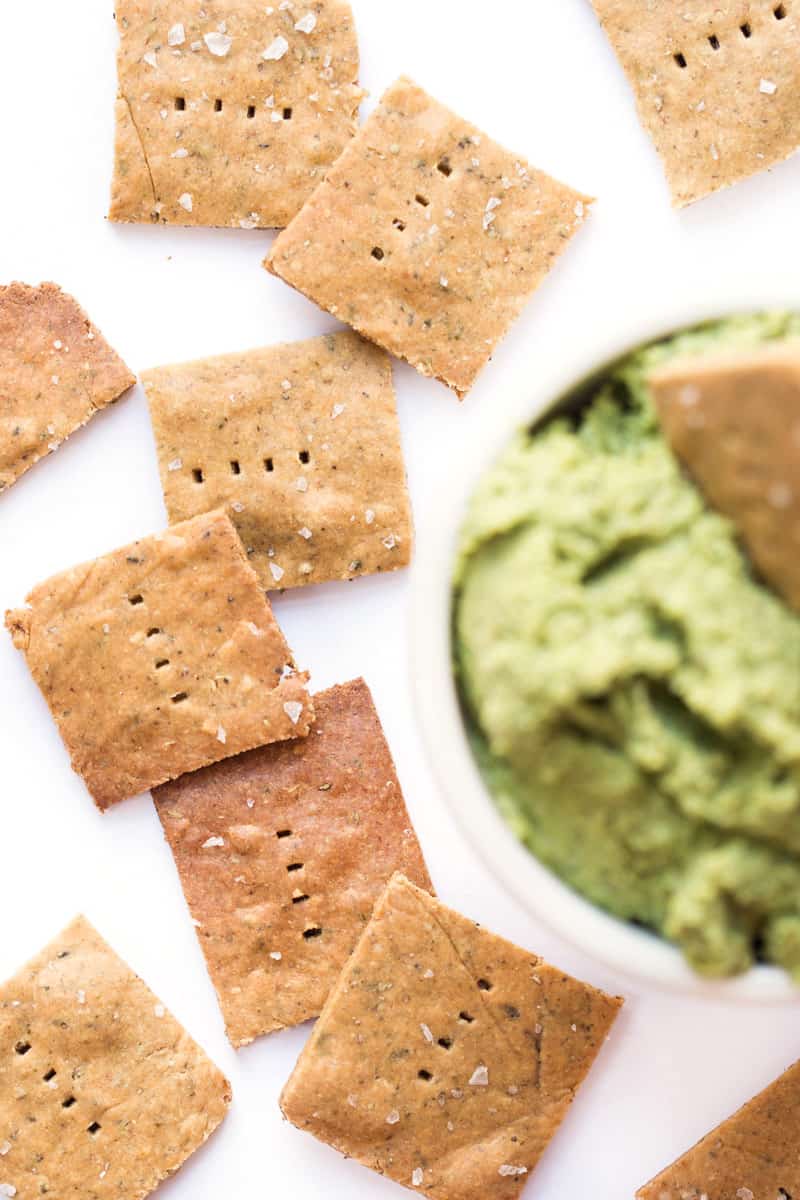 These HIGH PROTEIN Quinoa Crackers are a cinch to make and make the perfect snack!