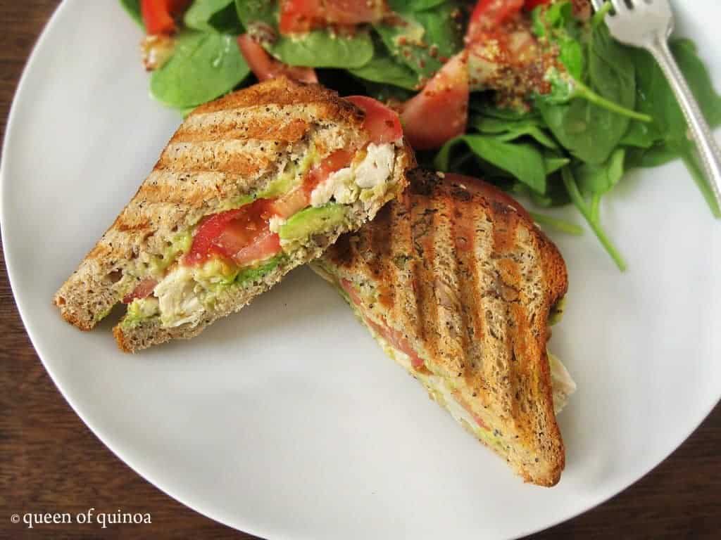 Grilled Chicken and Avocado Panini