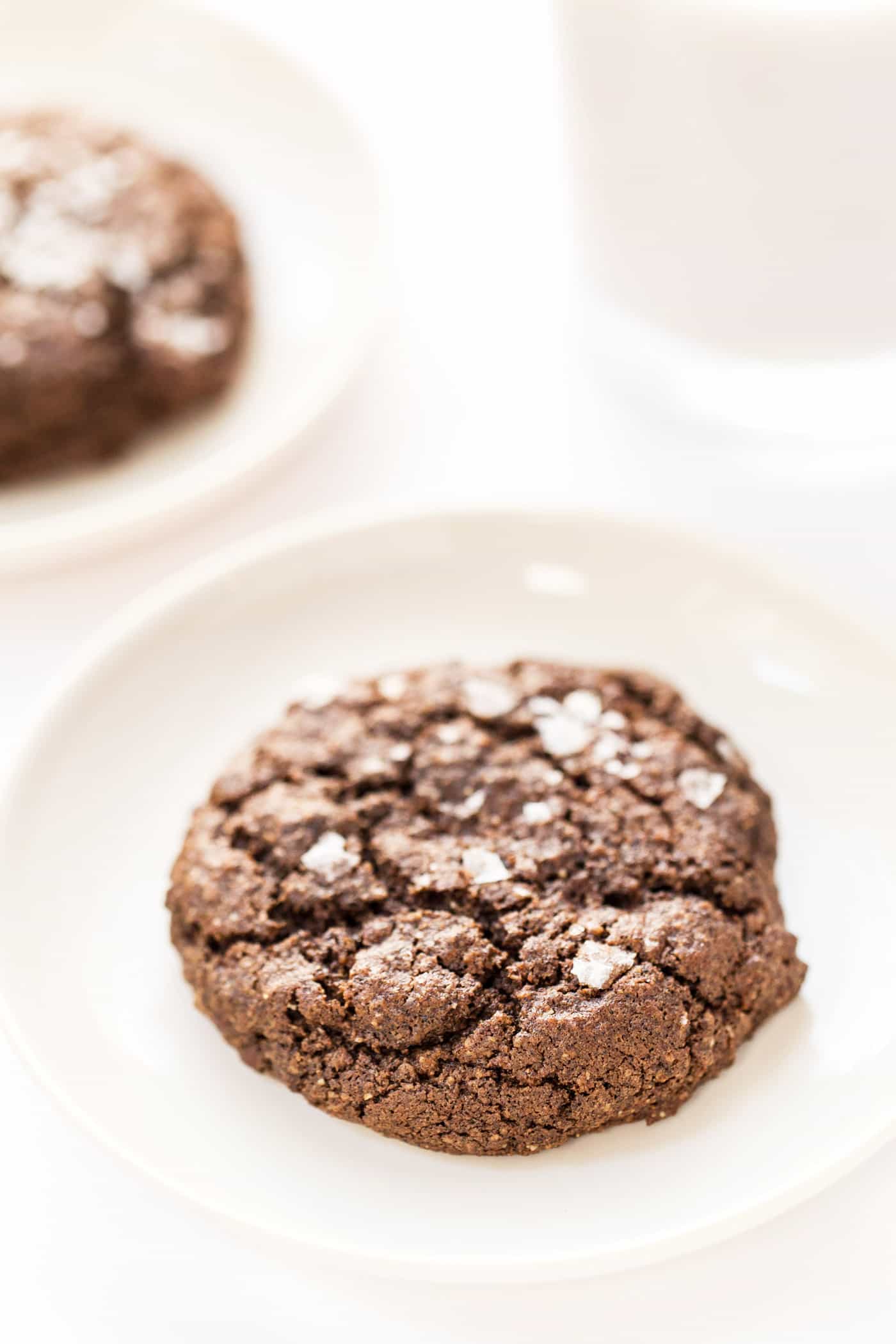 healthy double dark chocolate quinoa cookies made with buckwheat flour