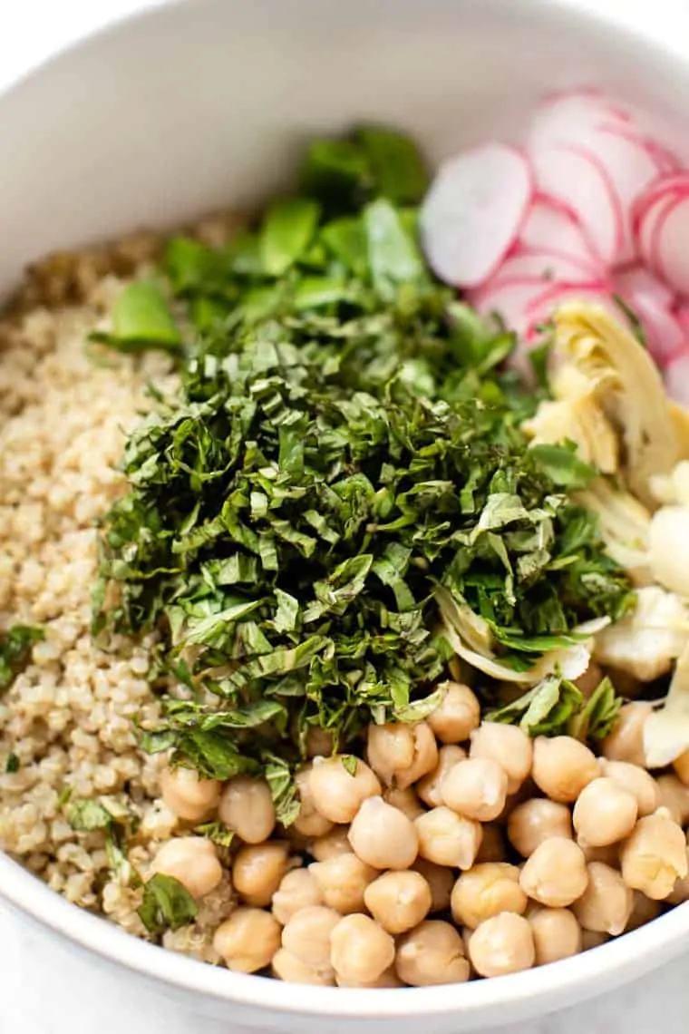 Fresh Herb Salad with Quinoa