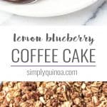 Pinterest image for lemon blueberry coffee cake.