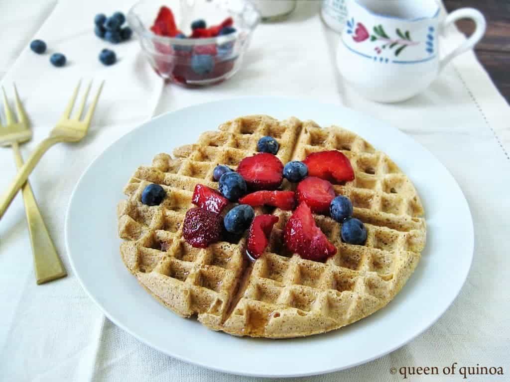 Banana Quinoa Waffles GlutenFree & DairyFree Simply Quinoa