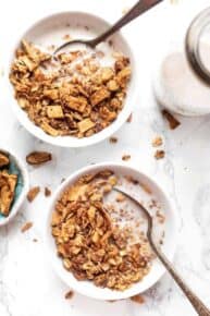 Healthy Granola with Apples & Cinnamon