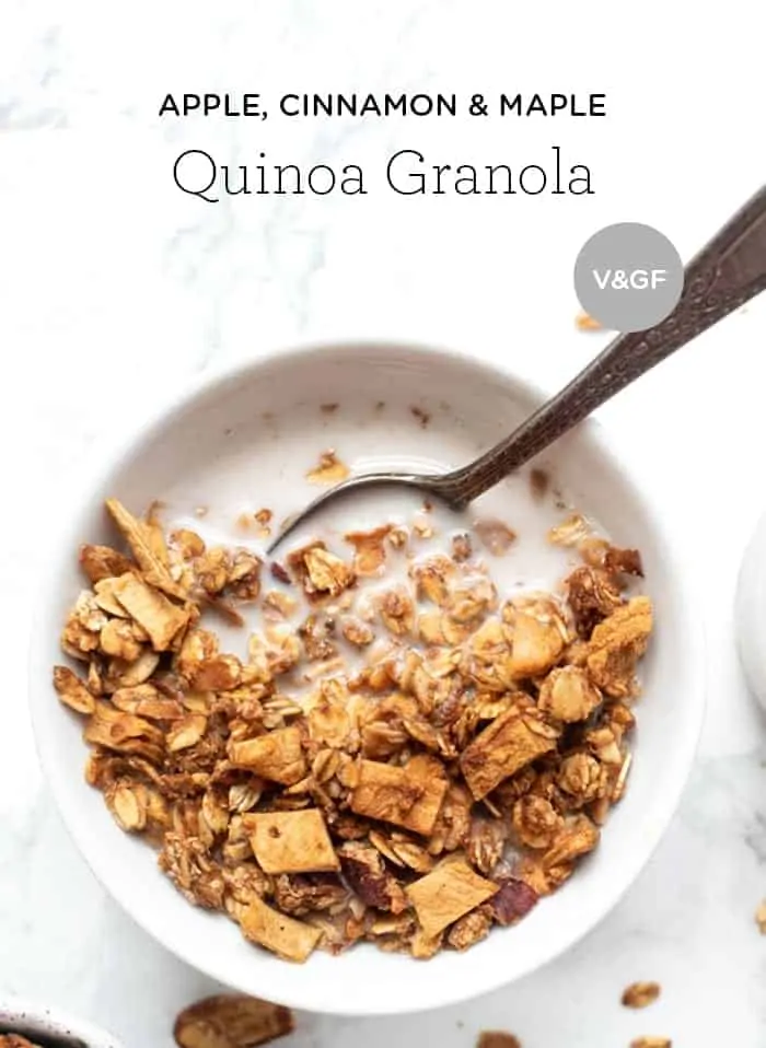 Apple Cinnamon Quinoa Granola Recipe