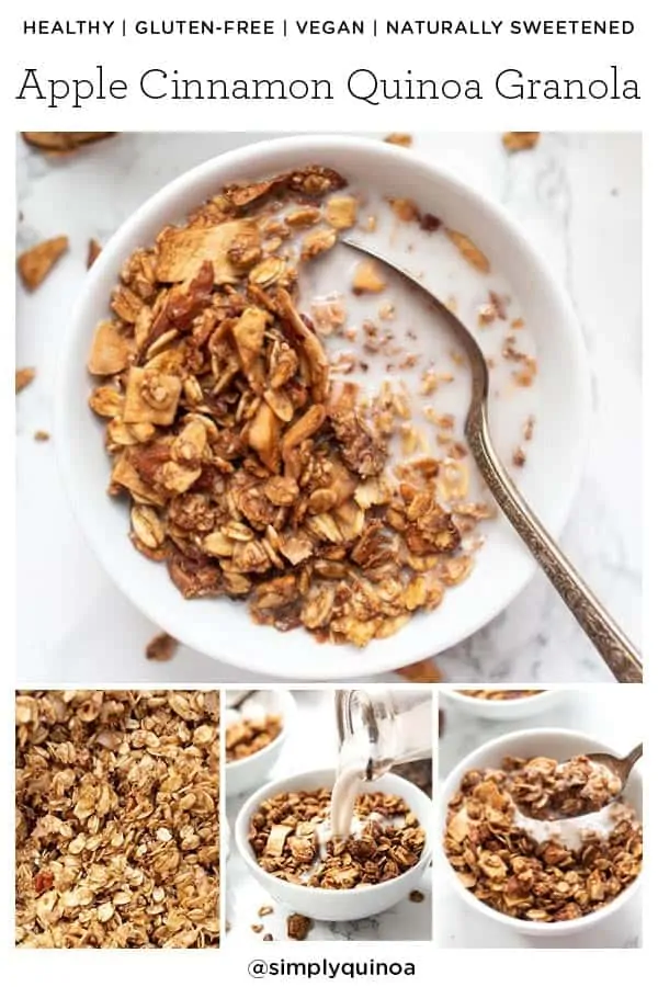 Healthy Cinnamon Granola with Quinoa Flakes