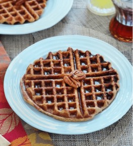 Sweet Potato + Pineapple Quinoa Waffles (gluten-free)