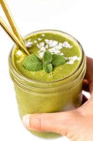 Minty Melon Green Smoothie Recipe