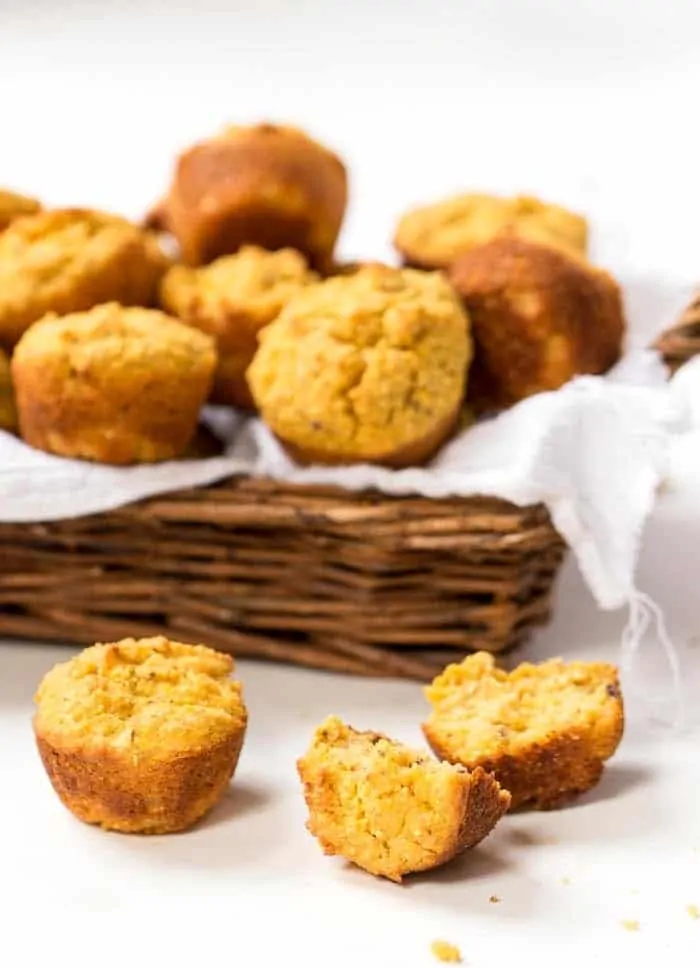 Mini Pumpkin Cornbread Muffins