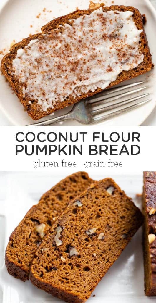 coconut flour pumpkin bread