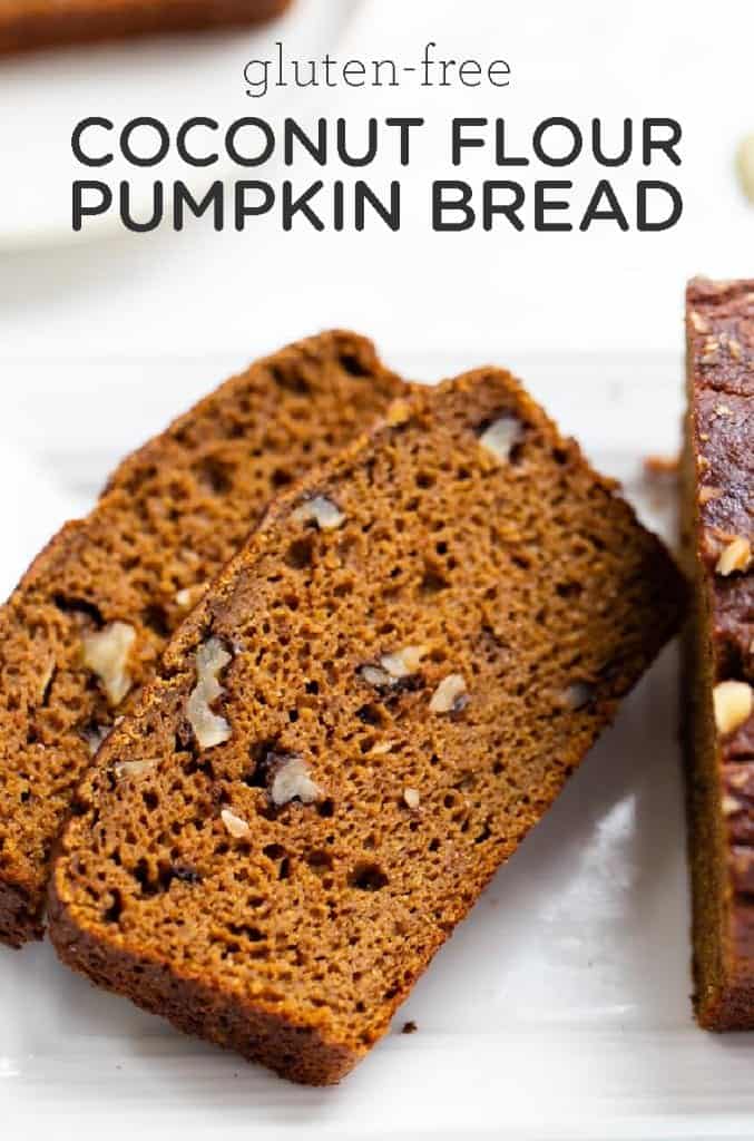 coconut flour pumpkin bread