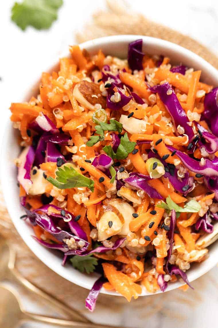 Healthy Carrot Slaw Recipe with Sesame Dressing Simply Quinoa