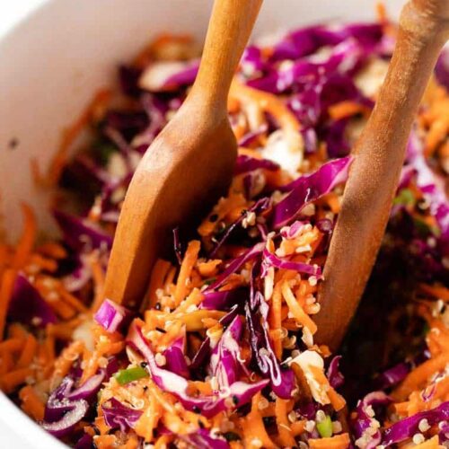 Healthy Carrot Slaw with Sesame Dressing