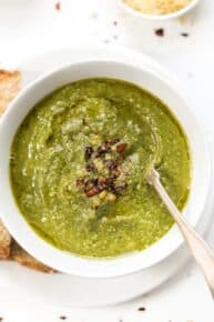 a healthy green detox soup