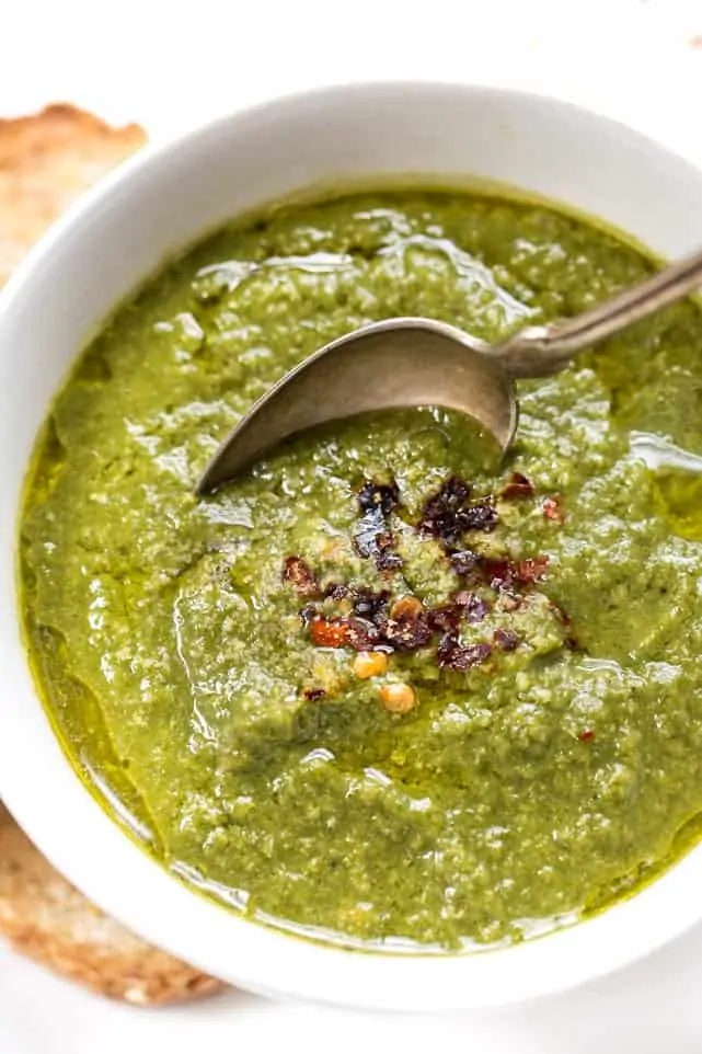 a healthy green detox soup