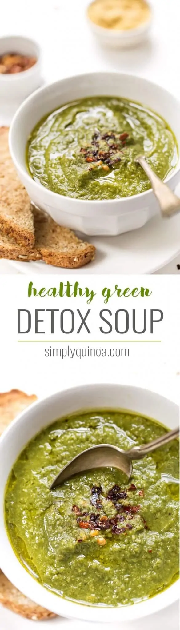 a healthy green detox soup