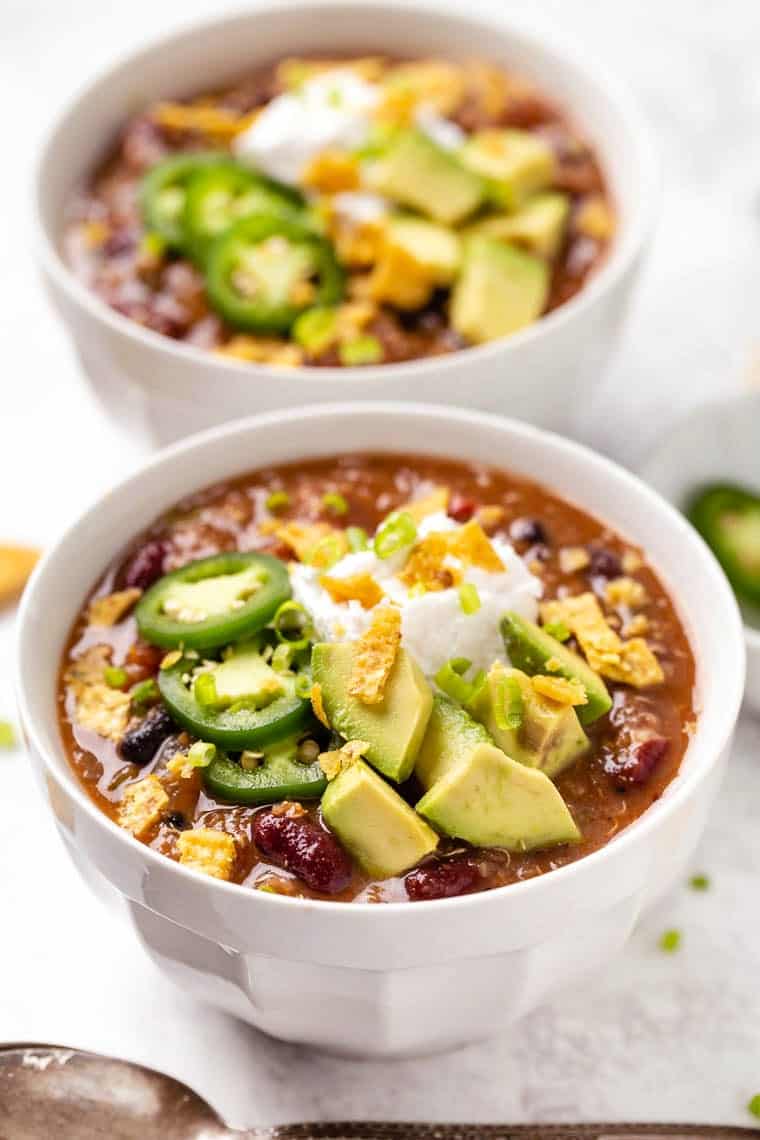 Slow Cooker Vegetarian Chili Recipe