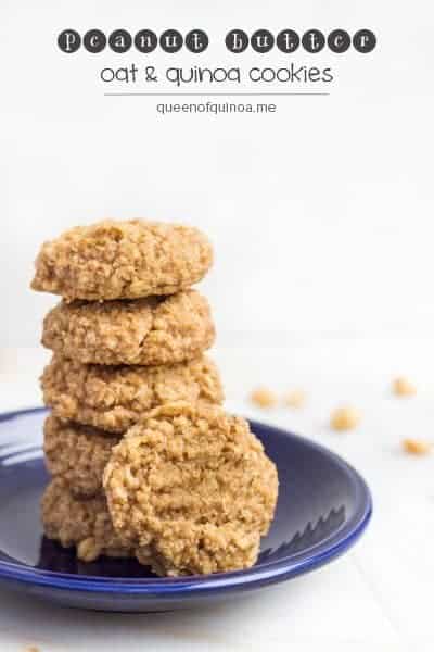 Peanut Butter Oat & Quinoa Cookies