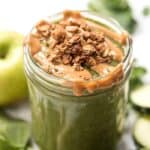 green apple smoothie with hidden veggies