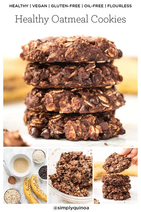 Insanely Healthy Oatmeal Cookies Vegan Gf Simply Quinoa
