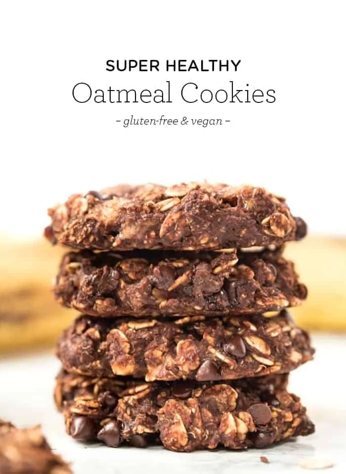 One Bowl Vegan Chocolate Cookies with Oats and Quinoa Flakes