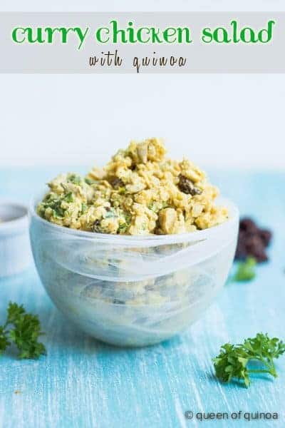 Healthy Curry Chicken Salad with Quinoa