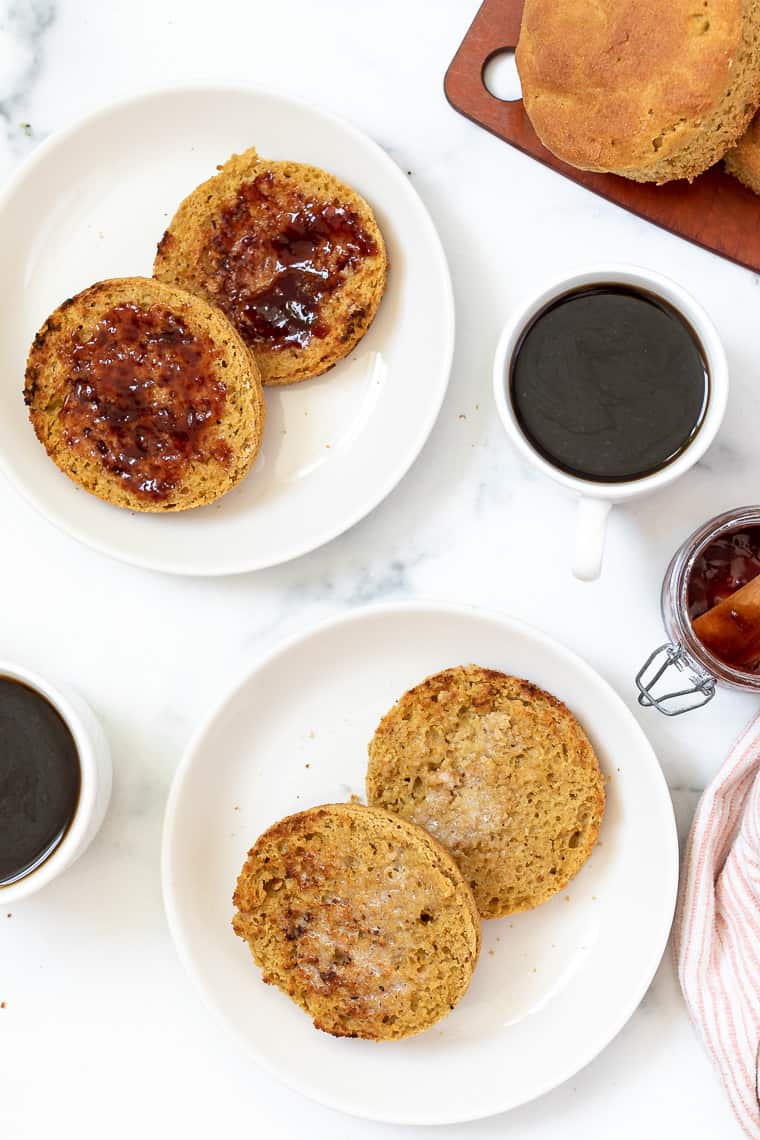 Toasted Gluten-Free English Muffins