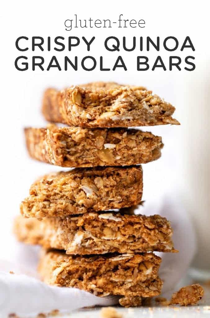 crispy quinoa granola bars