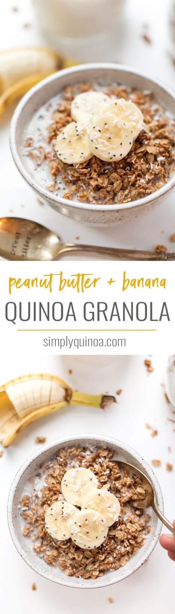 Peanut ButterBanana Quinoa Granola Simply Quinoa
