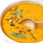 Vegan Pumpkin Soup with Coconut Milk