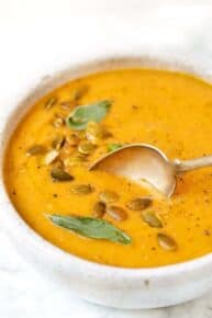 Vegan Pumpkin Soup with Coconut Milk