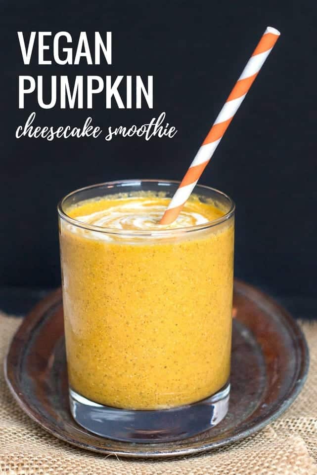 Vegan Pumpkin Cheesecake Smoothie Recipe Simply Quinoa