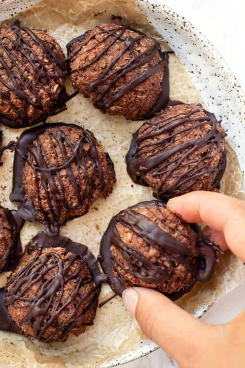 Chocolate Peppermint Macaroons
