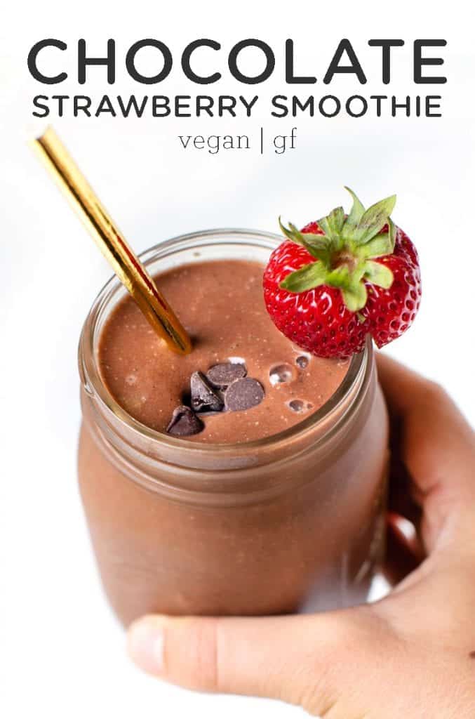 Healthy Chocolate Strawberry Smoothie