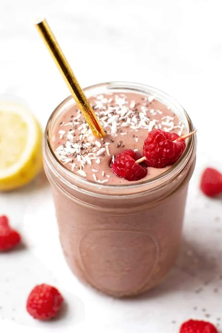 Healthy Raspberry Smoothie